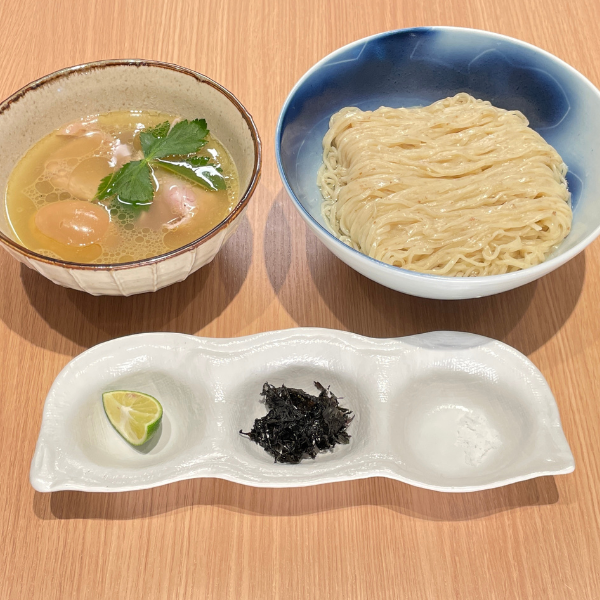 味玉昆布水の淡麗つけ麺【潮】